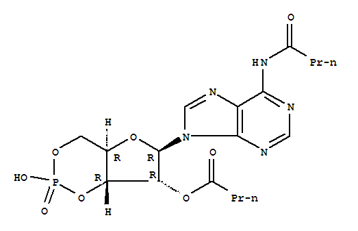 N-(9-beta-D-Ribofuranosyl-9H-furin-6-yl)-butyramidecyclic3',5'-(hydrogenphosphate)2'-butyrate