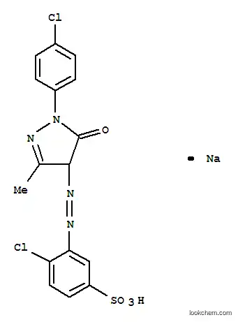 4-クロロ-3-[[[1-(4-クロロフェニル)-4,5-ジヒドロ-3-メチル-5-オキソ-1H-ピラゾール]-4-イル]アゾ]ベンゼンスルホン酸ナトリウム