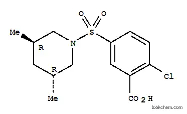 트랜스-2-클로로-5-[(3,5-디메틸피페리딘-1-일)술포닐]벤조산