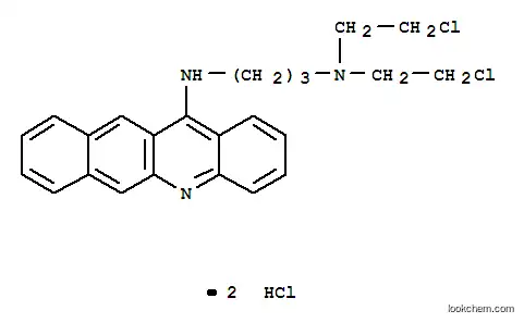 벤즈(b)아크리딘, 12-((3-(비스(2-클로로에틸)아미노)프로필)아미노)-, XNUMX수화물 로클로라이드, 수화물