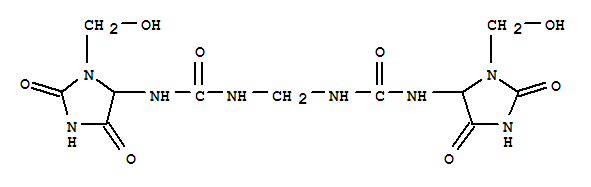 N,N-methylenebisN'-1-(hydroxymethyl)-2,5-dioxo-4-imidazolidinylurea