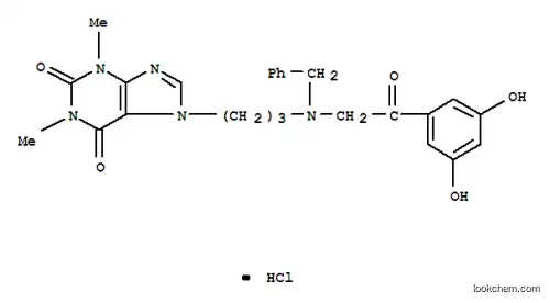 7-[3-[[2-(3,5-ジヒドロキシフェニル)-2-オキソエチル](フェニルメチル)アミノ]プロピル]-3,7-ジヒドロ-1,3-ジメチル-1H-プリン-2,6-ジオン?塩酸塩