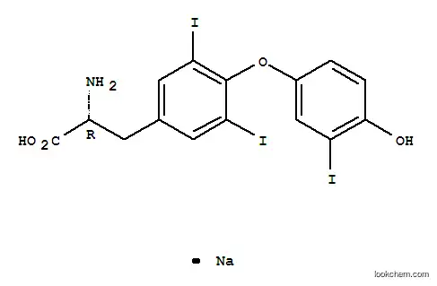 나트륨 O-(4-히드록시-3-요오도페닐)-3,5-디요오도-D-티로시네이트