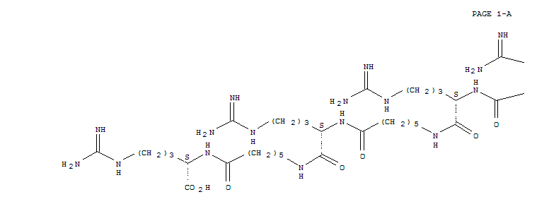 L-Arginyl-6-aminohexanoyl-L-arginyl-6-aminohexanoyl-L-arginyl-6-aminohexanoyl-L-arginyl-6-aminohexanoyl-L-arginyl-6-aminohexanoyl-L-arginyl-6-aminohexanoyl-L-arginine