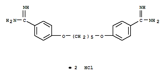 Pentamidine;Benzenecarboximidamide,4,4'-[1,5-pentanediylbis(oxy)]bis-,dihydrochloride(9CI)