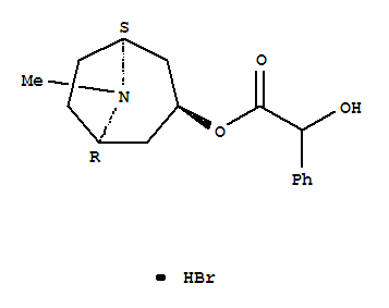 HomatropineBromide;Benzeneaceticacid,α-hydroxy-,(3-endo)-8-methyl-8-azabicyclo[3.2.1]oct-3-ylester,hydrobromide(1:1)