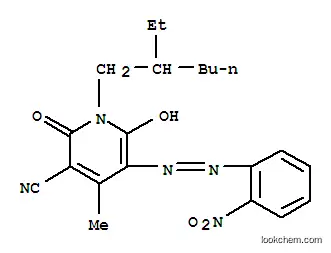 3-シアノ-1-(2-エチルヘキシル)-6-ヒドロキシ-4-メチル-5-(2-ニトロフェニルアゾ)-2-ピリドン