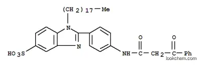 1-オクタデシル-2-[4-(3-オキソ-3-フェニルプロパンアミド)フェニル]-1H-1,3-ベンゾジアゾール-5-スルホン酸