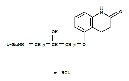 CarteololHCl;5-[3-[(1,1-dimethylethyl)amino]-2-hydroxypropoxy]-3,4-dihydro-2(1H)-quinolinone,hydrochloride(1:1)