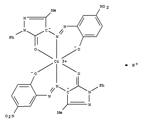 2,4-Dihydro-4-[(2-hydroxy-5-nitrophenyl)azo]-5-methyl-2-phenyl-3H-pyrazol-3-onechromiumcomplex