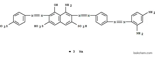 4-アミノ-3-[4-(2,4-ジアミノフェニルアゾ)フェニルアゾ]-5-ヒドロキシ-6-[4-(ソジオスルホ)フェニルアゾ]-2,7-ナフタレンジスルホン酸ジナトリウム