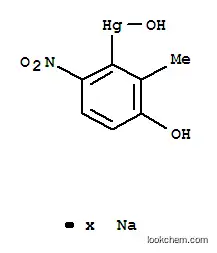3-(하이드록시수은)-4-니트로-o-페놀, 나트륨염