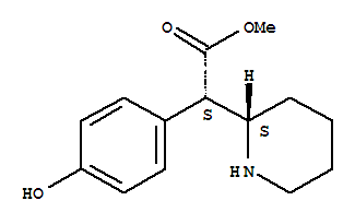 2-Piperidineaceticacid, a-(4-hydroxyphenyl)-, methylester, (R*,R*)- (9CI)