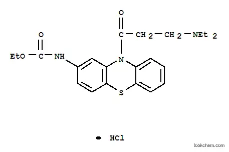 에틸 N- [10- (3- 디 에틸 아미노 프로 파노 일) 페 노티 아진 -2- 일] 카바 메이트 염산염