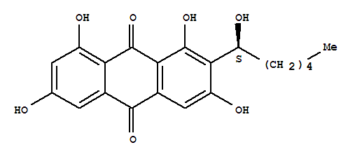 1,3,6,8-Tetrahydroxy-2-[(1S)-1-hydroxyhexyl]-9,10-anthracenedione