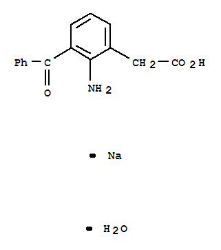 AmfenacSodiumMonohydrate;Benzeneaceticacid,2-amino-3-benzoyl-,sodiumsalt,hydrate(1:1:1)