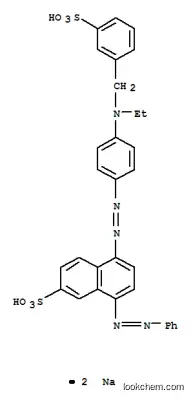 5-[4-[N-エチル-N-(3-ソジオオキシスルホニルベンジル)アミノ]フェニルアゾ]-8-フェニルアゾ-2-ナフタレンスルホン酸ナトリウム