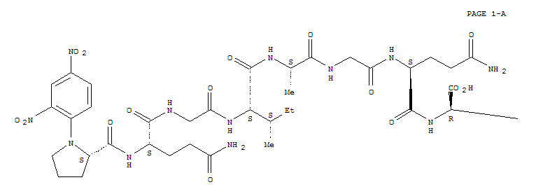 D-Arginine,N2-[N2-[N-[N-[N-[N-[N2-[1-(2,4-dinitrophenyl)-L-prolyl]-L-glutaminyl]glycyl]-L-isoleucyl]-L-alanyl]glycyl]-L-glutaminyl]-