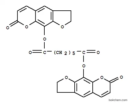헵탄디오익산, 비스(2,3-디히드로-7-옥소-7H-푸로(3,2-g)(1)벤조피란-9-일)에스테르