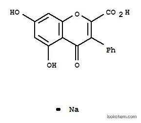 ナトリウム 5,7-ジヒドロキシ-4-オキソ-3-フェニル-4H-クロメン-2-カルボキシラート