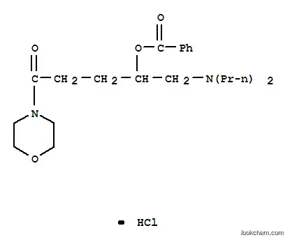 모르폴린, 4-(4-(벤조일옥시)-5-(디프로필아미노)-1-옥소펜틸)-, 모노하이드로클로라이드