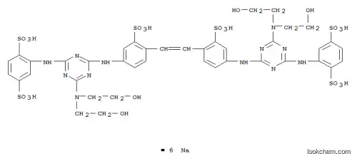 4,4′-ビス[6-[ビス(2-ヒドロキシエチル)アミノ]-4-(2,5-ジスルホアニリノ)-1,3,5-トリアジン-2-イルアミノ]-2,2′-スチルベンジスルホン酸ヘキサナトリウム
