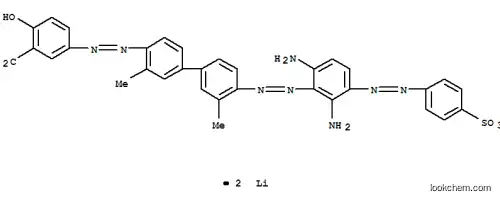 5-[[4′-[[2,6-ジアミノ-3-[[4-(リチオオキシスルホニル)フェニル]アゾ]フェニル]アゾ]-3,3′-ジメチル[1,1′-ビフェニル]-4-イル]アゾ]-2-ヒドロキシ安息香酸リチウム