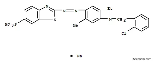 2-[[4-[[(2-クロロフェニル)メチル]エチルアミノ]-2-メチルフェニル]アゾ]-6-ベンゾチアゾールスルホン酸ナトリウム
