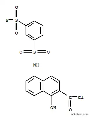 5-[3-(フルオロスルホニル)ベンゼンスルホンアミド]-1-ヒドロキシナフタレン-2-カルボニル クロリド