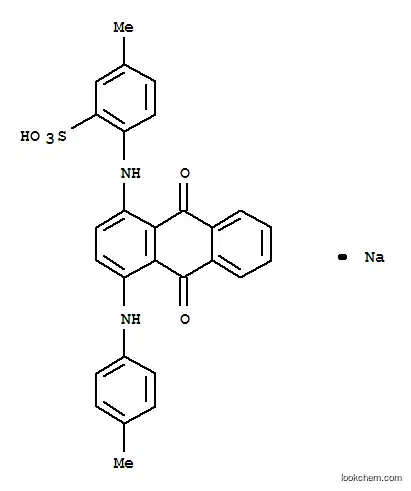 2-[(9,10-ジヒドロ-4-(4-メチルアニリノ)-9,10-ジオキソアントラセン-1-イル)アミノ]-5-メチル-1-ベンゼンスルホン酸ナトリウム
