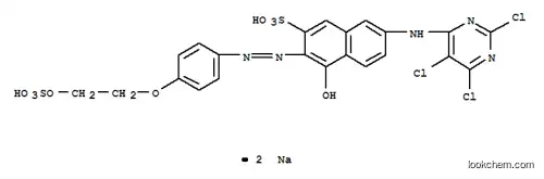 4-ヒドロキシ-3-[[4-[2-[(ソジオオキシスルホニル)オキシ]エトキシ]フェニル]アゾ]-7-[(2,5,6-トリクロロ-4-ピリミジニル)アミノ]-2-ナフタレンスルホン酸ナトリウム