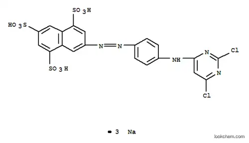 7-[[4-[(2,6-ジクロロ-4-ピリミジニル)アミノ]フェニル]アゾ]-1,3,5-ナフタレントリスルホン酸トリナトリウム