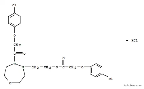 아세트산, (4- 클로로 페녹시)-, 2- (5-((4- 클로로 페녹시) 아세틸) 테트라 히드로 -1,4,5- 옥사 디아 제핀 -4 (5H)-일) 에틸 에스테르, 일 염산염