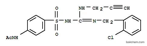 아세트아미드, N-(4-((((((2-클로로페닐)메틸)아미노)(2-프로피닐아미노)메틸렌)아미노)술포닐)페닐)-