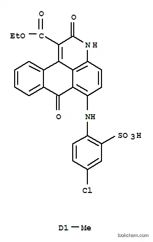 3H-디벤즈[f,ij]이소퀴놀린-1-카르복실산, 6-[(4-클로로-2-술포페닐)아미노]-2,7-디히드로-4(또는 5)-메틸-2,7-디옥소- , 1-에틸 에스테르