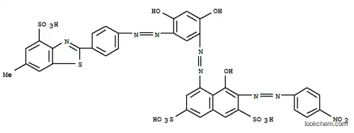 5-[[2,4-ジヒドロキシ-5-[[4-(6-メチル-4-スルホベンゾチアゾール-2-イル)フェニル]アゾ]フェニル]アゾ]-4-ヒドロキシ-3-[(4-ニトロフェニル)アゾ]-2,7-ナフタレンジスルホン酸