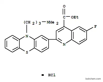 4-퀴놀린카르복실산, 2-(10-(3-(디메틸아미노)프로필)-10H-페노트히아진-2-일)-6-플루오로-,에틸 에스테르, 모노히드로클로라이드