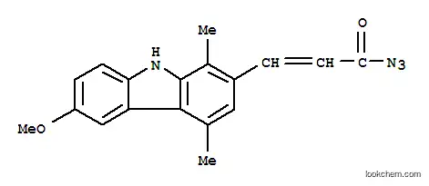 3-(6-メトキシ-1,4-ジメチル-9H-カルバゾール-2-イル)プロペン酸アザイド