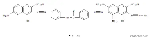 2,7-나프탈렌디술폰산, 4-아미노-3-[[4-[[[4-[(7-아미노-1-히드록시-3-술포-2-나프탈레닐)아조]페닐]아미노]카르보닐]페닐] 아조]-5-하이드록시-6-(페닐아조) -, 나트륨염