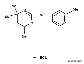 4H-1,3- 옥 사진 -2- 아민, 5,6- 디 하이드로 -N- (3- 메틸페닐) -4,4,6- 트리메틸-, 모노 하이드로 클로라이드