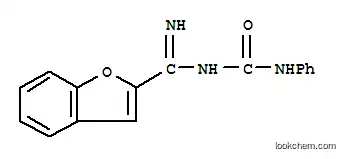 2-벤조푸란카르복스이미드아미드, N-((페닐아미노)카르보닐)-