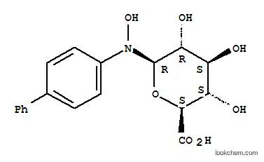 베타-D-글루코피라누론산, 1-((1,1'-비페닐)-4-일히드록시아미노)-1-데옥시-