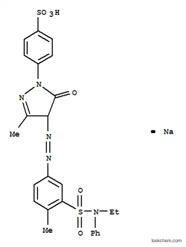 4-[[4-[[3-[[エチルフェニルアミノ]スルホニル]-4-メチルフェニル]アゾ]-4,5-ジヒドロ-3-メチル-5-オキソ-1H-ピラゾール]-1-イル]ベンゼンスルホン酸ナトリウム