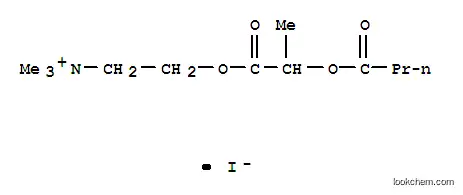 에타나미늄, 2-(2-(1-옥소부톡시)-1-옥소프로폭시)-N,N,N-트리메틸-, 요오드화물