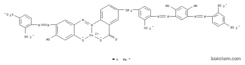 큐프레이트(5-), [[3,3'-메틸렌비스[6-[[3-[(2,4-디술포페닐)아조]-2,4-디히드록시페닐]아조]벤조아토]](7-)]-, 오나트륨