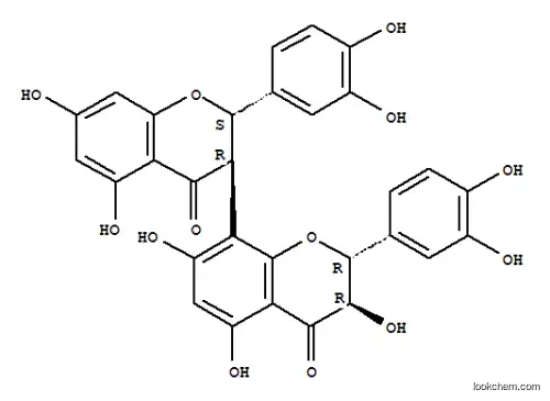 (2R,3R)-2-(3,4-ジヒドロキシフェニル)-8-[(2S,3R)-2-(3,4-ジヒドロキシフェニル)-5,7-ジヒドロキシ-4-オキソ-3,4-ジヒドロ-2H-1-ベンゾピラン-3-イル]-3,5,7-トリヒドロキシ-3,4-ジヒドロ-2H-1-ベンゾピラン-4-オン