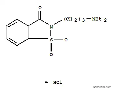 1,2-벤이소티아졸-3(2H)-온, 2-(3-(디에틸아미노)프로필)-, 1,1-디옥사이드, 모노하이드로클로라이드(9CI)