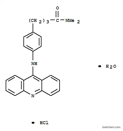 부티르아미드, 4-(p-(9-아크리디닐아미노)페닐)-N,N-디메틸-, 염산염 e, 수화물