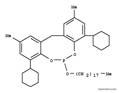 4,8-ジシクロヘキシル-2,10-ジメチル-6-オクタデシルオキシ-12H-ジベンゾ[d,g][1,3,2]ジオキサホスホシン