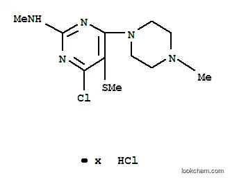 2-메틸아미노-4-N-메틸피페라지노-5-메틸티오-6-클로로피리미딘 염산염